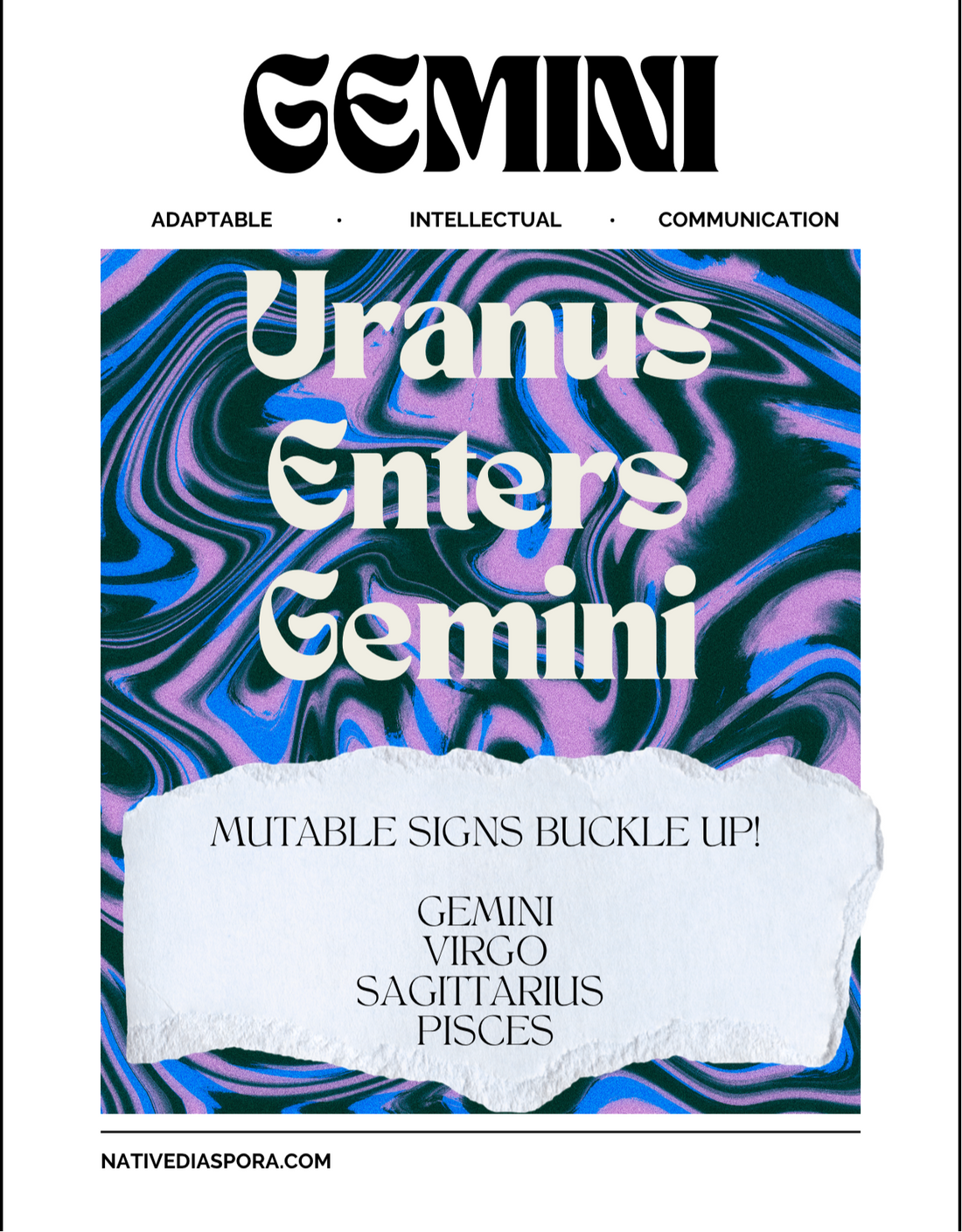 Uranus Enters Gemini 04/25/26