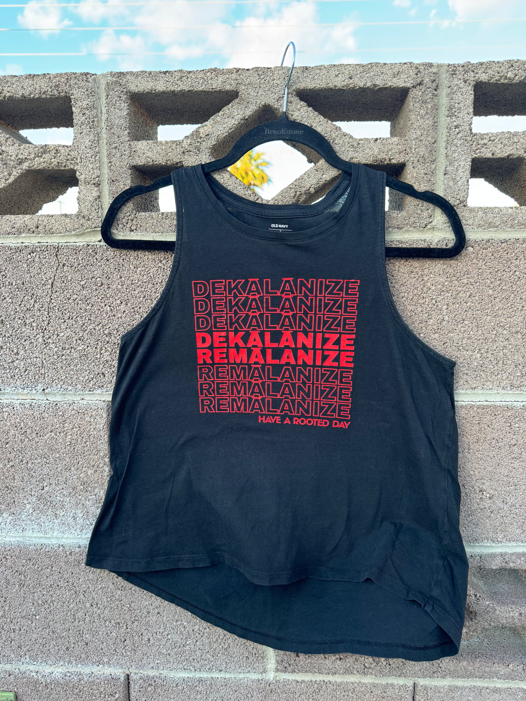 Up-cycled Muscle Top