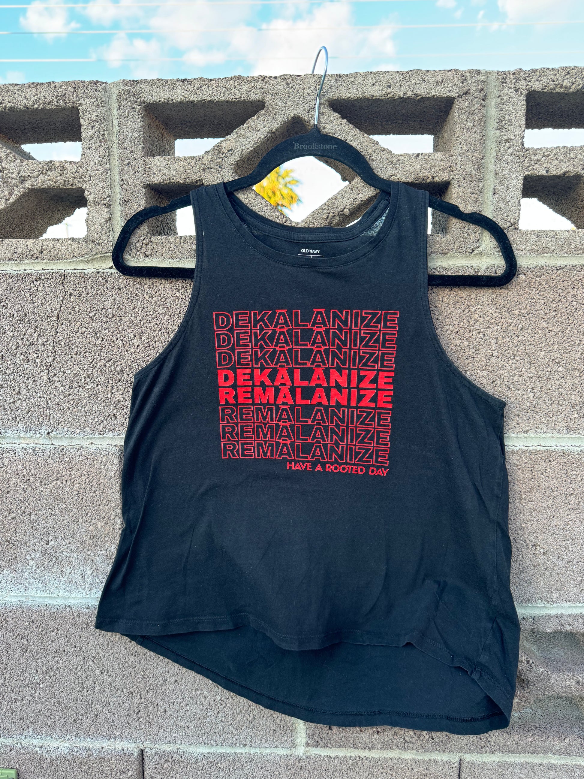 Up-cycled Muscle Top