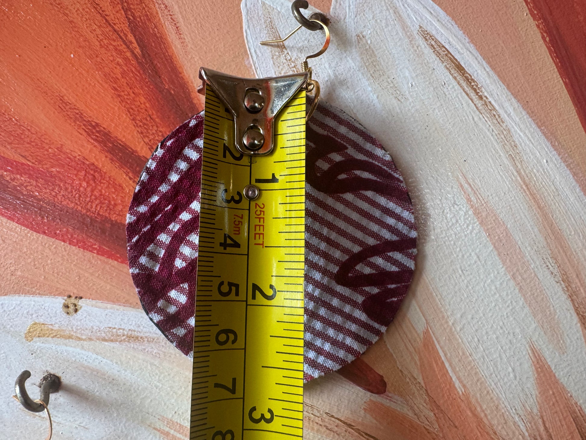 Kū'ē Hand Stitched Up-cycled Earrings
