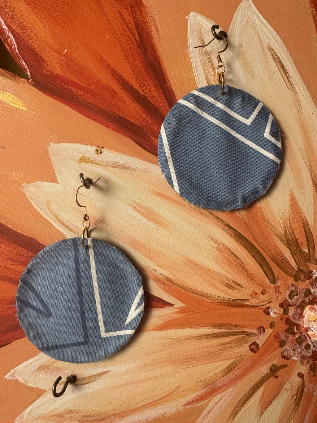 Kū'ē Hand Stitched Up-cycled Earrings
