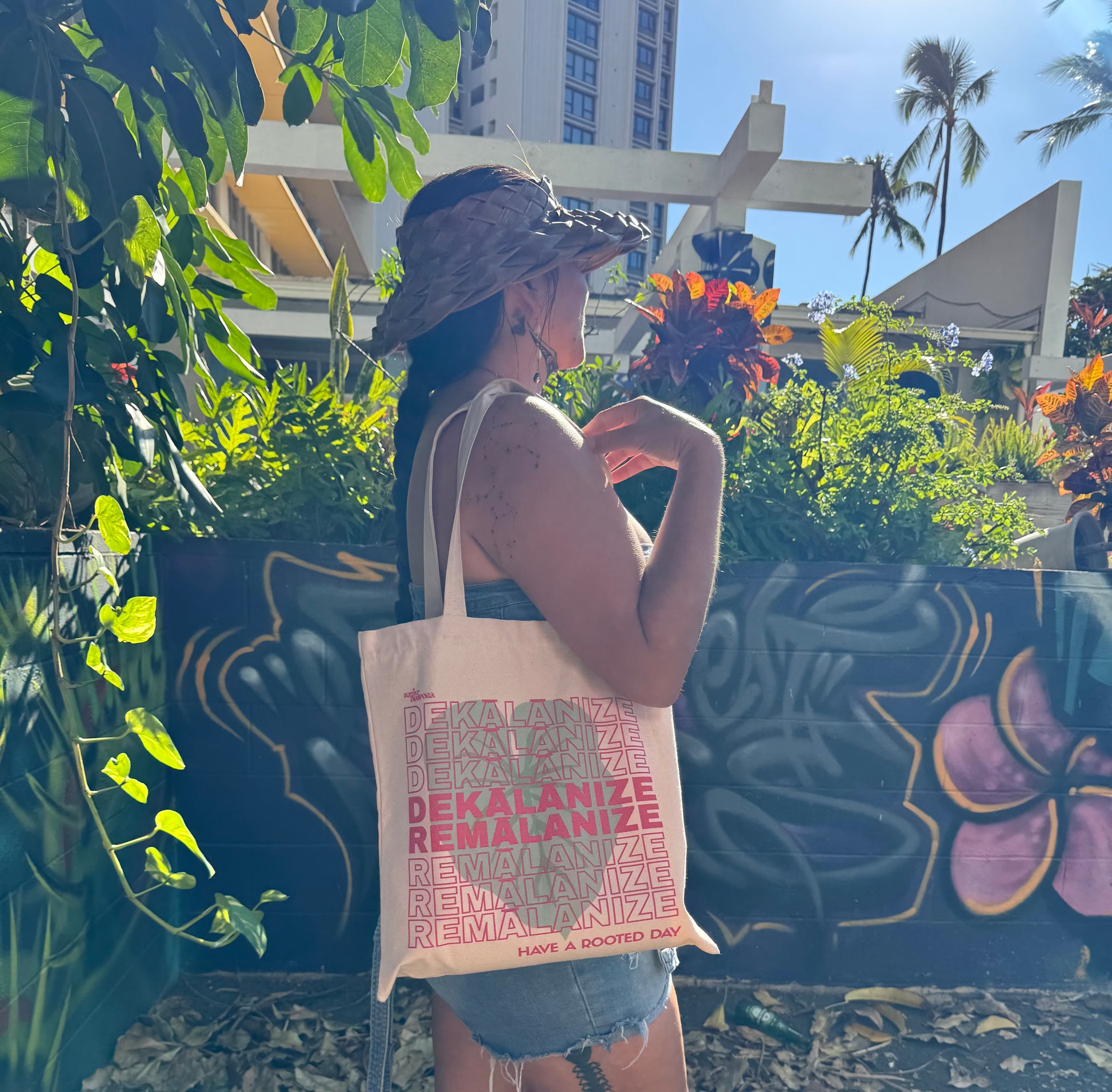 Hawaiian Activist Tote Bag – Dekālānize / Remālanize | Reusable Canvas, Cultural Statement Bag