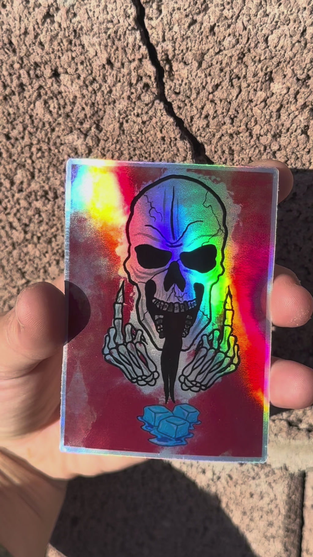 $5.55 holographic stikcer